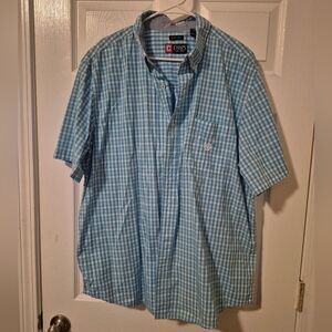 Chaps Blue Checkered Men's Shirt